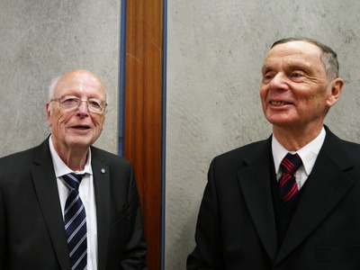 Prof. Hegering und Prof. Kröger